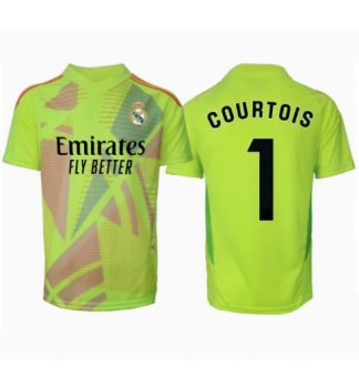 Moški Nogometni Dresi Real Madrid Vratar Tretji 2024-25 zelena Thibaut Courtois 1